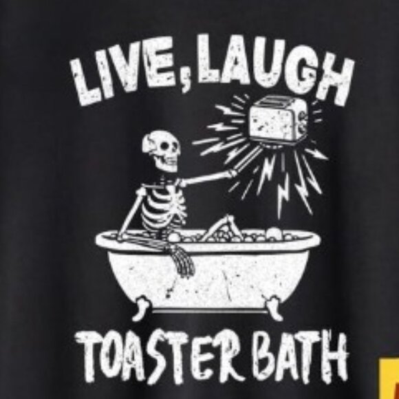 Funny Live Laugh Bath Shirt, Unisex Graphics Tee - Picture 2 of 3
